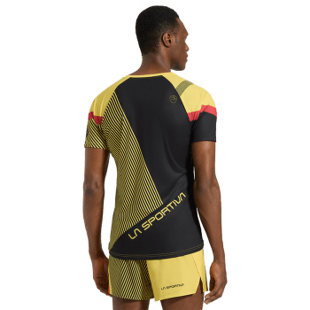 Tricou cu mânecă scurtă La Sportiva FLOW T-SHIRT Men Black/Yellow