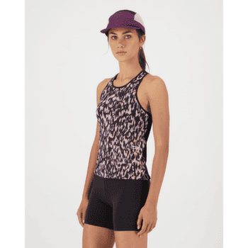 Maiou Mons Royale Bella Merino Tank Women Rock Leopard/Black