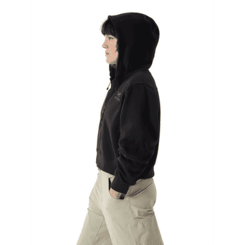 Hanorac Arcteryx Emblem Fleece Full Zip Crop Hoody Women Pineberry
