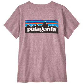 Tricou cu mânecă scurtă Patagonia P-6 Logo Responsibili-Tee Women Quiet Violet