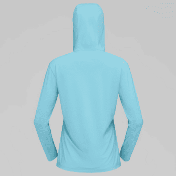 Tricou cu mânecă lungă Norrona femund tech Hood Women Aqua Haze