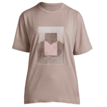 Tricou cu mânecă scurtă Icebreaker Merino 150 Tech Lite SS Relaxed Tee Mountain Shift Women PINK QUARTZ