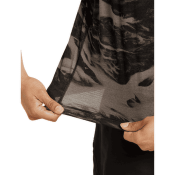 Tricou cu mânecă scurtă Icebreaker Merino Blend 125 Cool-Lite Speed Tank Motion AOP Women PORCINI/BLACK/AOP