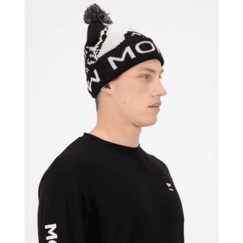 Căciuli Mons Royale Mtn Pixel Merino Pom Pom Beanie Black / White