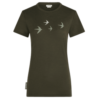 Tricou cu mânecă scurtă Icebreaker Merino 150 Tech Lite SS Tee Bird Transit Women DK LODEN