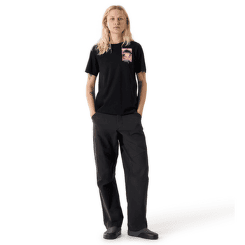 Tricou cu mânecă scurtă Arcteryx Krag SL Cotton Superbloom Crew SS Women Black