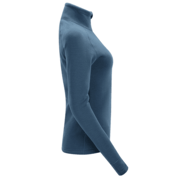 Tricou cu mânecă lungă Aclima FleeceWool V2 Polo zip Women Blue Fusion