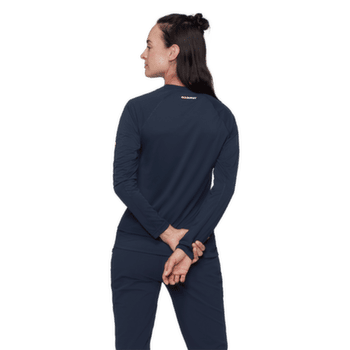 Tricou cu mânecă lungă Mammut Ducan FL Longsleeve Women marine 5118