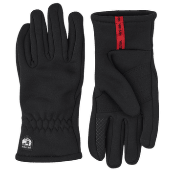 Mănuși Hestra Touch Point Gleece Liner Jr. - 5 finger Svart