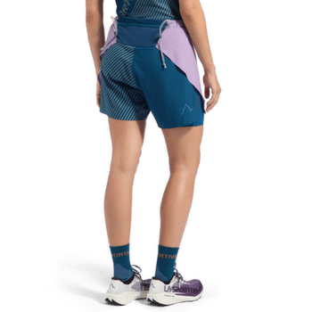 Pantaloni scurți La Sportiva FLOW 5" SHORT Women Malibu Blue/Hibiscus