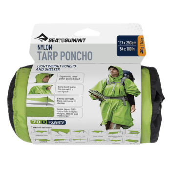 Poncho Sea to Summit Tarp Poncho Green (GN)