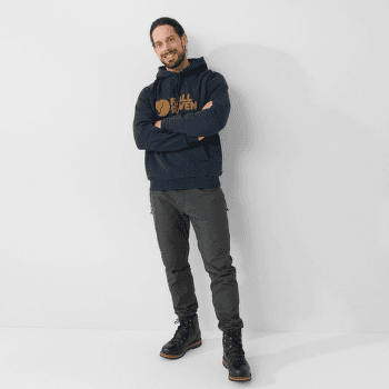 Hanorac Fjällräven Fjällräven Logo Hoodie Men Dark Navy