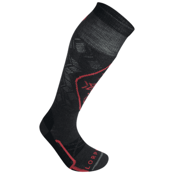 Șosete pentru genunchi Lorpen T2 SKI LIGHT ECO Women GREY/RED