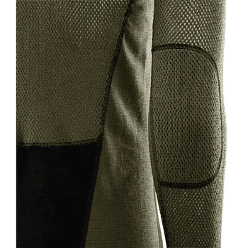 Tricou cu mânecă lungă Aclima WoolNet Mockneck Shirt Men Jet Black / Olive Night / Dill