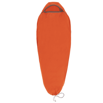 Inserție pentru sac de dormit Sea to Summit Reactor Fleece Sleeping Bag Liner - Mummy w/ Drawcord - Compact Picante Red