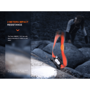 Lampă frontală Fenix HM65R-T V2.0 Black