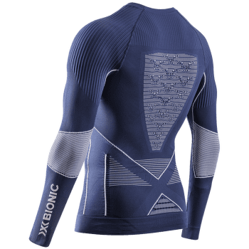 Tricou cu mânecă lungă X-Bionic Energy Accumulator 4.0 Shirt Round Neck Men Marine/Optical White