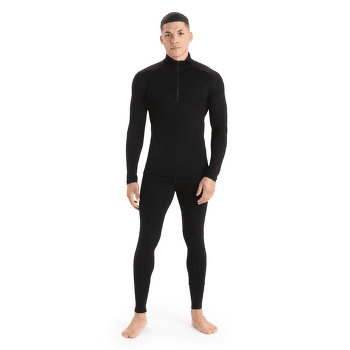 Tricou cu mânecă lungă Icebreaker Merino 260 Tech LS Half Zip Men Black