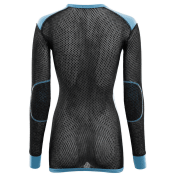 Tricou cu mânecă lungă Aclima WoolNet Crew Neckt Women Azure Blue / Jet Black