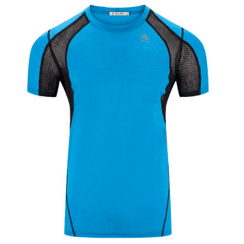 Tricou cu mânecă scurtă Aclima LightWool Sports Shirt Men Bluejay/Jet Black