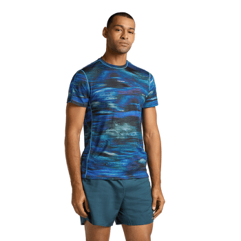 Tricou cu mânecă scurtă Icebreaker Merino Blend 125 Cool-Lite™ Speed SS Tee Fusion AOP Men ARCTIC/AOP