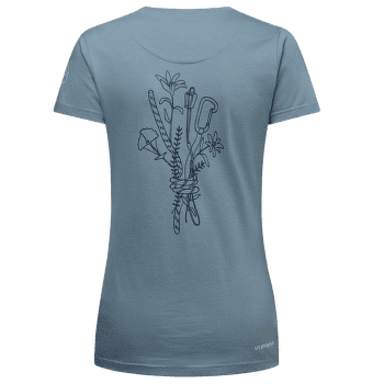 Tricou cu mânecă scurtă La Sportiva CLIMB FLOWER T-SHIRT Women Limestone/Night Sky