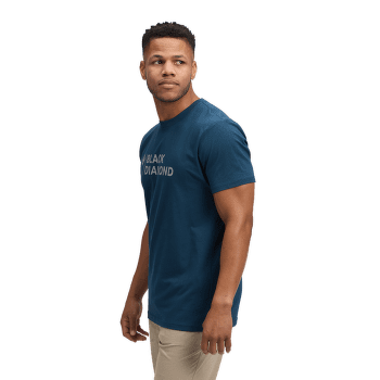 Tricou cu mânecă scurtă Black Diamond Mini Stacked SS Tee Men Indigo