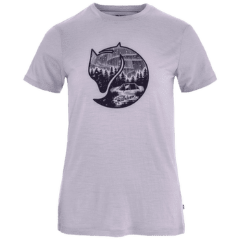 Tricou cu mânecă scurtă Fjällräven Abisko Wool Fox SS Women Lavender Mist- Dark Navy