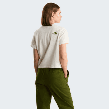 Tricou cu mânecă scurtă The North Face Flora Embro Regular Short Sleeve Tee-Graphic Women WHITE DUNE