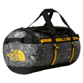 Geantă The North Face Base Camp Duffel - M (52SA) MV3 ANTHRACITE GREY CONRAD TOPOS PRINT/SUMMIT GOLD