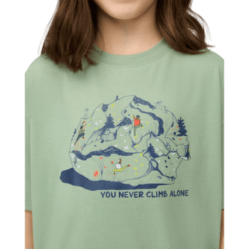 Tricou cu mânecă scurtă Mammut MAMMUT BASE T-SHIRT CLIMBING KIDS white 0243