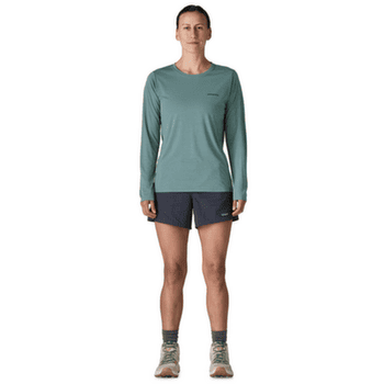 Tricou cu mânecă lungă Patagonia Long-Sleeved Cap Cool Daily Shirt  - Boardshort Logo Women Dyno White