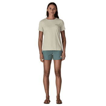 Tricou cu mânecă scurtă Patagonia Cap Cool Daily Shirt - Boardshort Logo Women Aquatic Blue - Light Aquatic Blue X-Dye