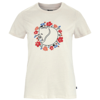 Tricou cu mânecă scurtă Fjällräven FJÄLLBLOMSTER FOX T-SHIRT WOMEN Chalk White