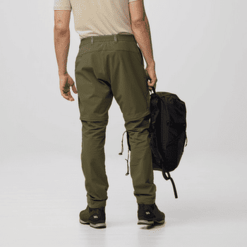 Pantaloni Fjällräven ABISKO HYBRID TRAIL TROUSERS ZIP-OFF MEN Laurel Green