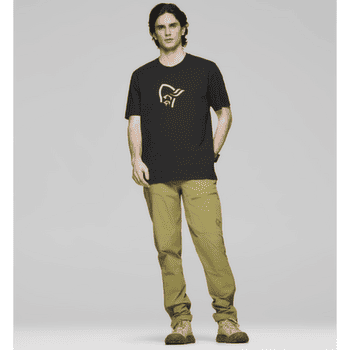 Tricou cu mânecă scurtă Norrona /29 cotton viking T-Shirt Men Caviar Black/Snowdrop