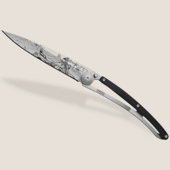 Cuțit Deejo Tattoo ebony wood Easy Rider