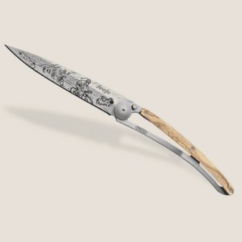 Cuțit Deejo Tattoo olive wood Tour de France Bunch