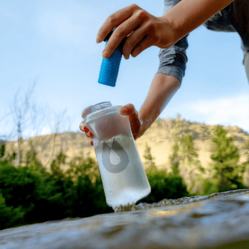 Sticlă Hydrapak PACKFLASK+ FILTER KIT 750ml Clear