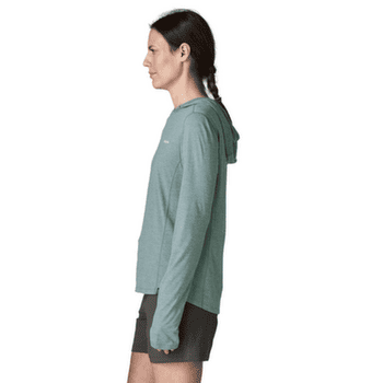 Tricou cu mânecă lungă Patagonia Cap Cool Sun Hoody Peak Visions Women Nouveau Green - Blue Sage X-Dye