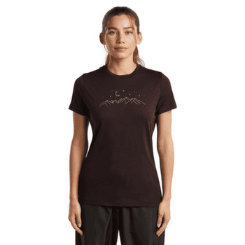 Tricou cu mânecă scurtă Icebreaker Merino 150 Tech Lite SS Tee Sparkling Stars Women PINK QUARTZ