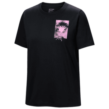 Tricou cu mânecă scurtă Arcteryx Krag SL Cotton Superbloom Crew SS Women Black