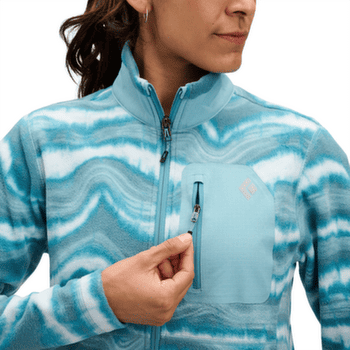 Hanorac Black Diamond Rift FZ Fleece Jacket Women Quartzite-Meadow Rose