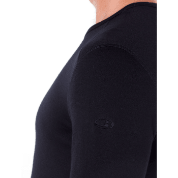 Tricou cu mânecă lungă Icebreaker Tech LS Crewe Men (104371) Black001