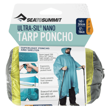 Poncho Sea to Summit Ultra-Sil™ Nano Tarp Poncho 15D Lime (LI)