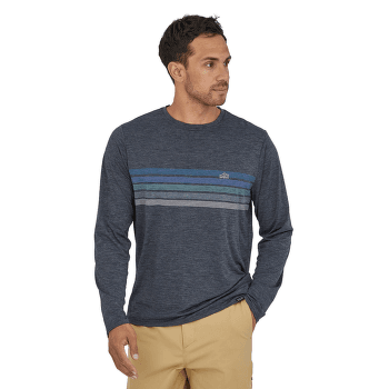 Tricou cu mânecă lungă Patagonia L/S Cap Cool Daily Graphic Shirt Men 73 Skyline: Clement Blue X-Dye