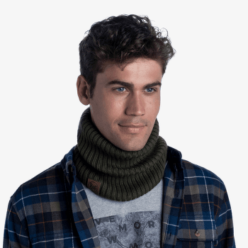 Bandă pentru gât Buff Knitted Neckwarmer Norval Graphite NORVAL ORCHID
