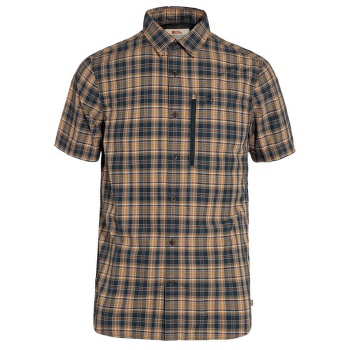Cămașă cu mânecă scurtă Fjällräven Abisko Hike Shirt SS Men Dark Navy-Buckwheat Brown