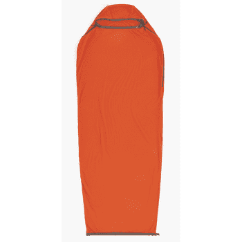 Inserție pentru sac de dormit Sea to Summit Reactor Fleece Sleeping Bag Liner - Mummy w/ Drawcord - Compact Picante Red