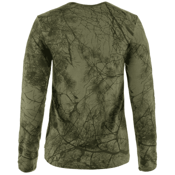 Tricou cu mânecă lungă Fjällräven Värmland Wool LS Women Green Camo